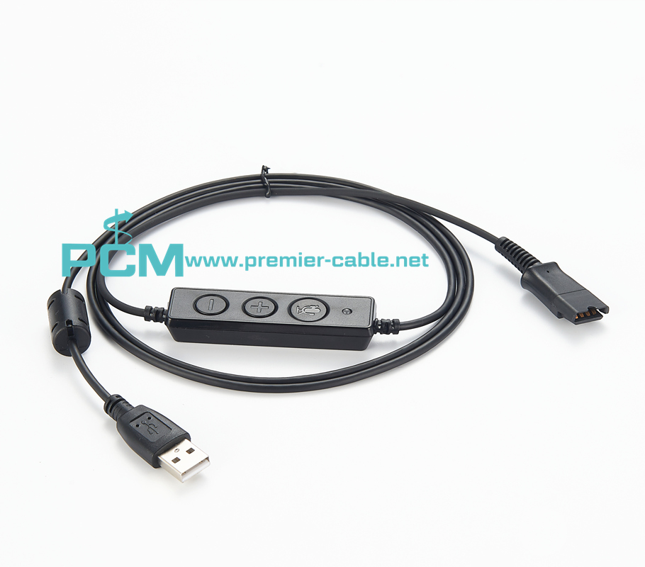 USB Quick Disconnect Headset Cable